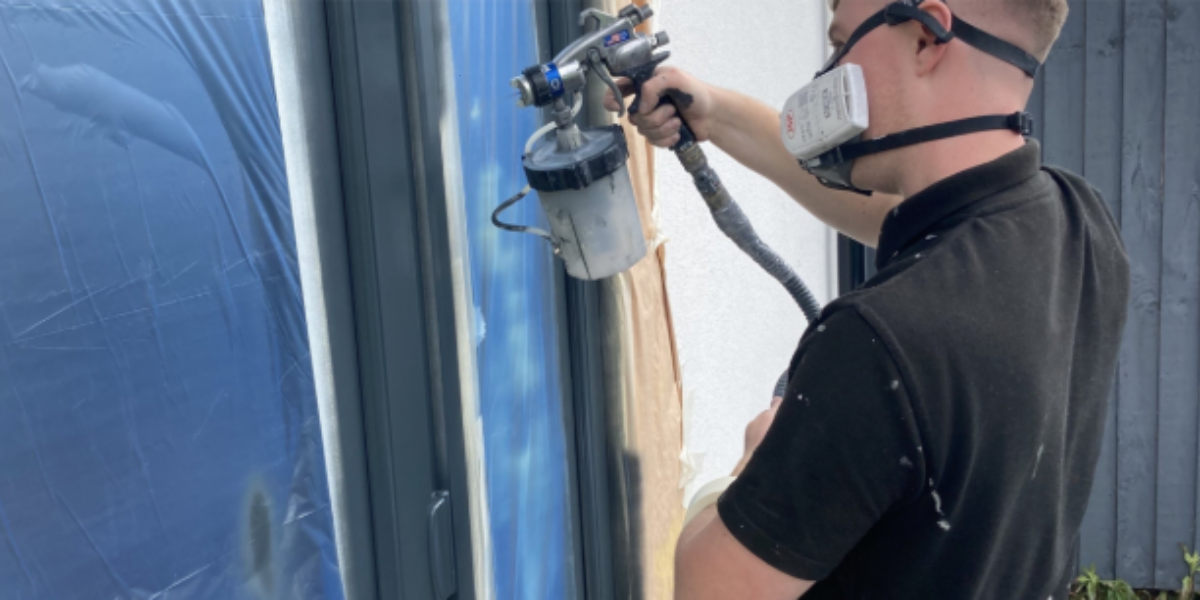 Upgrade Your Curb Appeal by Spray Painting PVC Window Frames