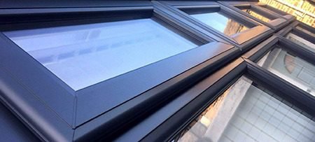 %UPVC Sprayers% %UPVC painters% Window Painting - Grey painted Windows
