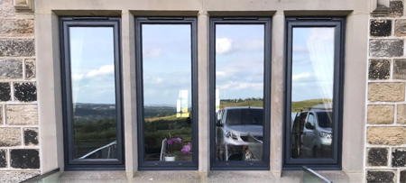 %UPVC Sprayers% %UPVC painters% UPVC Window Painting Service, UPVC Windows painted Grey by UPVC Spray Painters
