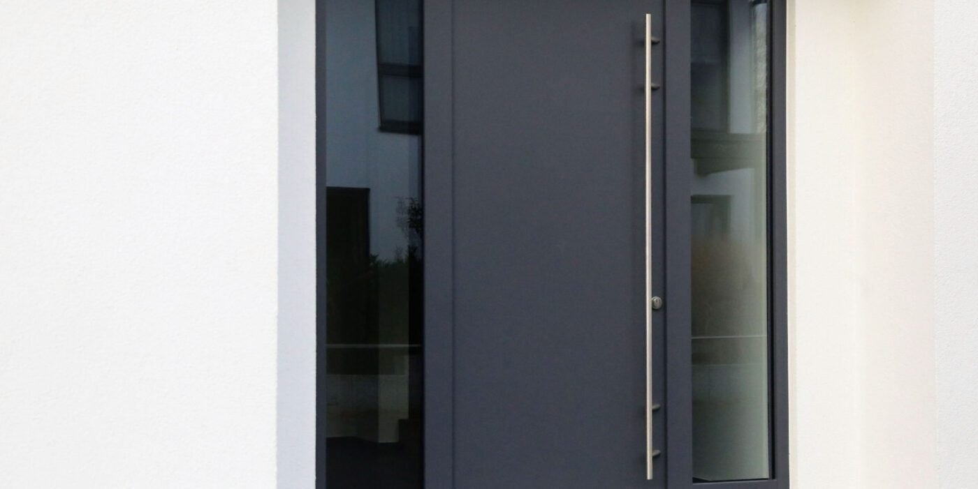 Door sprayed modern grey