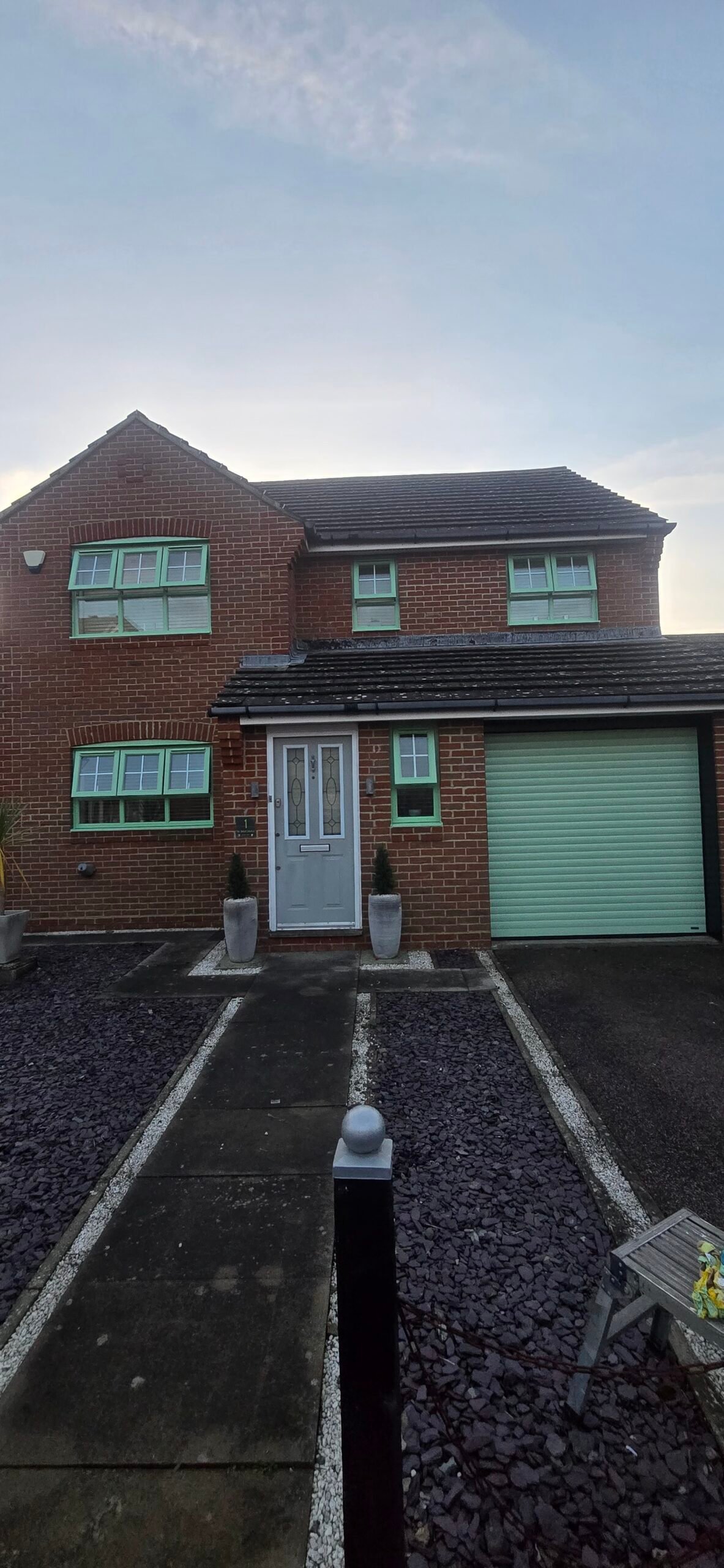 Complete property UPVC window respray project in Hertfordshire