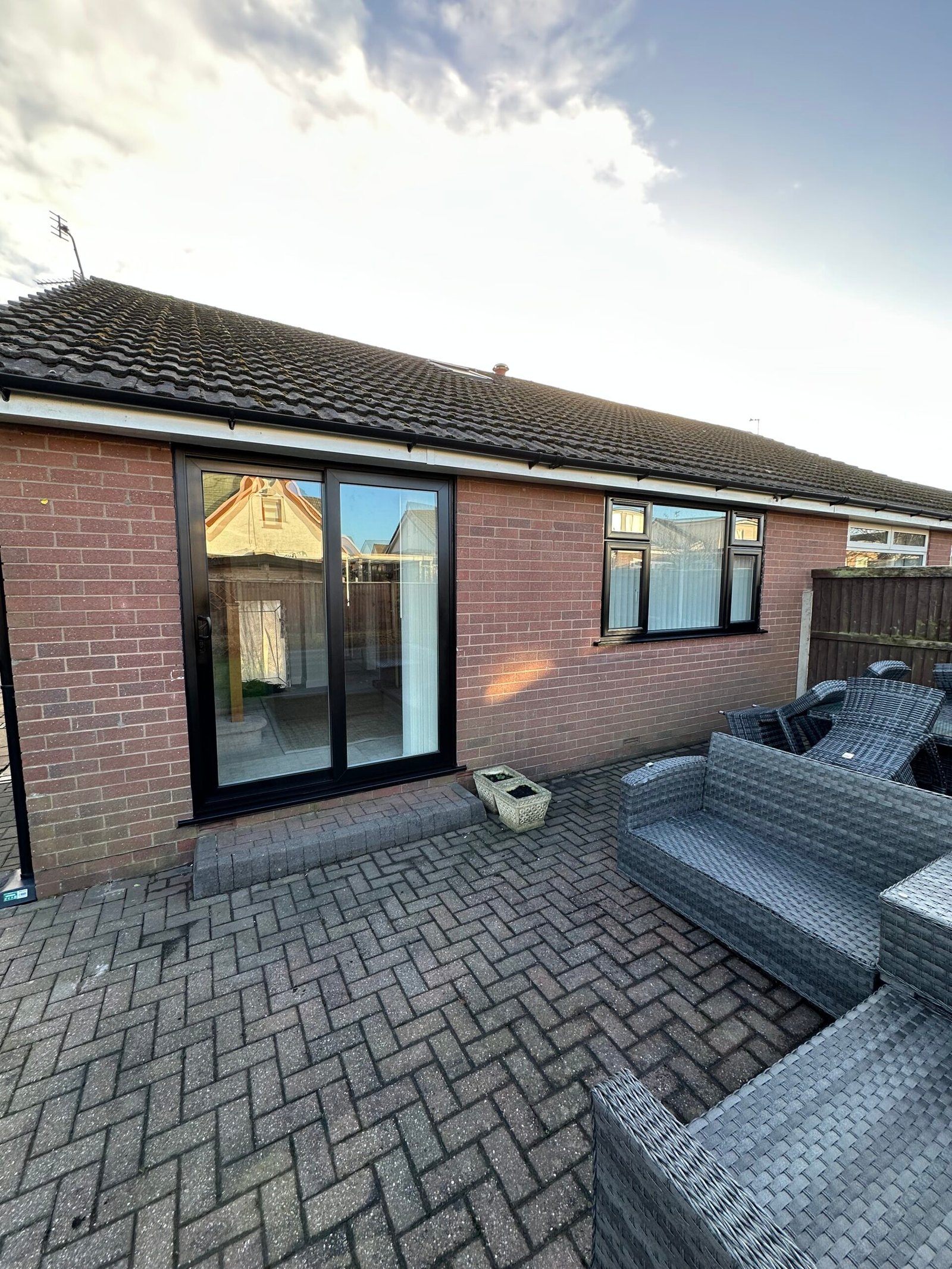 UPVC window spraying close-up showing professional finish in Colchester